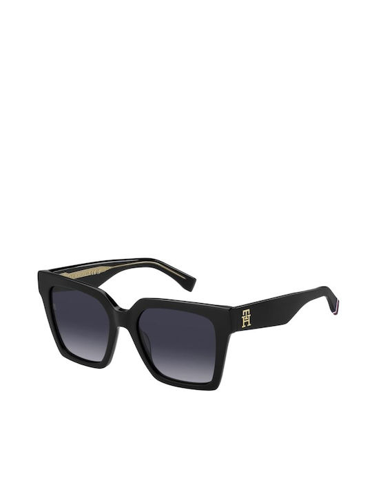 Tommy Hilfiger Sonnenbrillen mit Schwarz Rahmen und Schwarz Verlaufsfarbe Linse TH2100/S 807/9O