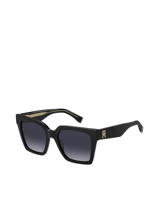 Tommy Hilfiger Women's Sunglasses with Black Plastic Frame and Black Gradient Lens TH2100/S 807/9O