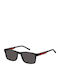 Tommy Hilfiger Men's Sunglasses With Black Horn-Rimmed Frame And Grey Lens TH2089/S 003/IR