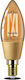 Philips Bec Smart LED 4.9W pentru Dulie E14 și Formă C35 alb cald 370lm