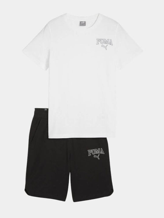 PUMA Kids' Set with Shorts Summer 2pcs White