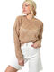 Potre Women's Blouse Long Sleeve Beige