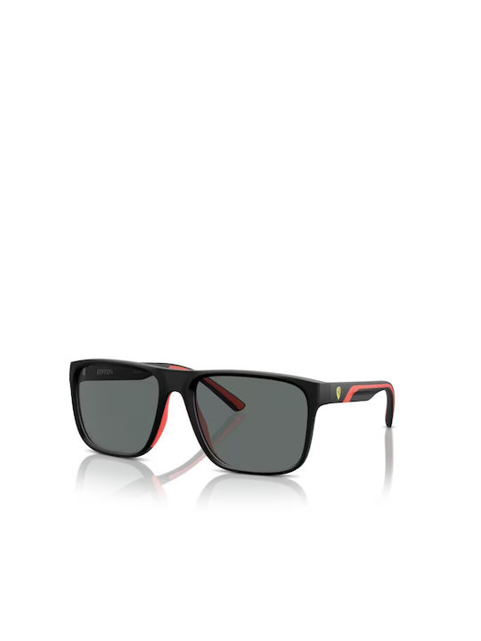 Ferrari Men's Sunglasses with Black Plastic Frame and Gray Lens FZ6002U 504/81