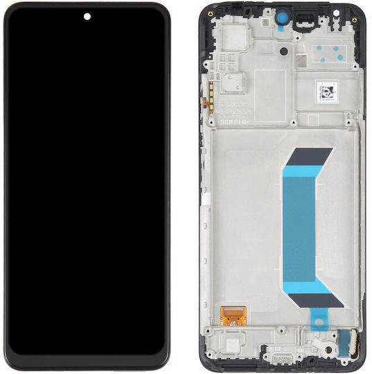 Екран OLED със Сензорен Механизъм и Рамка за Xiaomi Redmi Note 12 5G (Черен)