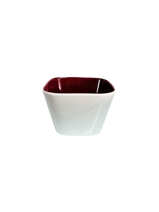 Serving Bowl Round Made of Porcelain Purple 1pcs