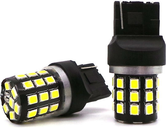 Лампи Автомобила W21W / DRL / W3x16d Canbus LED 5500К Хладно бяло 12V / 24V 1бр