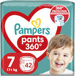 Pampers Pants 360° Πάνες Βρακάκι No. 7 για 17+kg 42τμχ