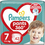 Pampers Pantaloni de scutec 360° Pants Nr. 7 pentru 17+ kgkg 42buc