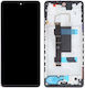Oled съвместим LCD екран и сензорен механизъм с рамка за Xiaomi Redmi Note 12 Pro 5g / Poco X5 Pro 5g Black
