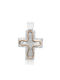 Chrilia Weißgold Kreuz 14K