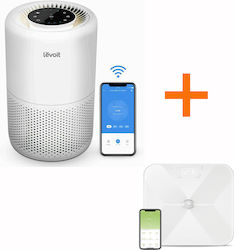 Levoit Core 300S WiFi Καθαριστής αέρα 50㎡ Και Etekcity ESF17 Smart Fitness Ζυγαριά Με Λιπομετρητή & Bluetooth Σε Λευκό Χρώμα