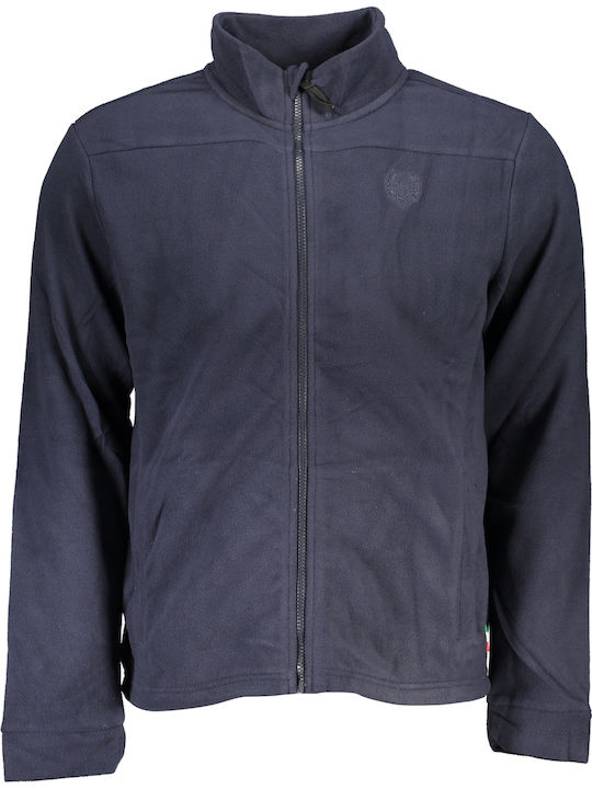 Gian Marco Venturi Herren Fleecejacke Blau