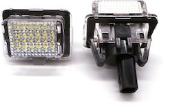 Светлини за регистрационната табела LED 12V за Mercedes-Benz SL / C Class / CL Class / CLS Class / E Class / CLA Class Mini Кабрио 2бр