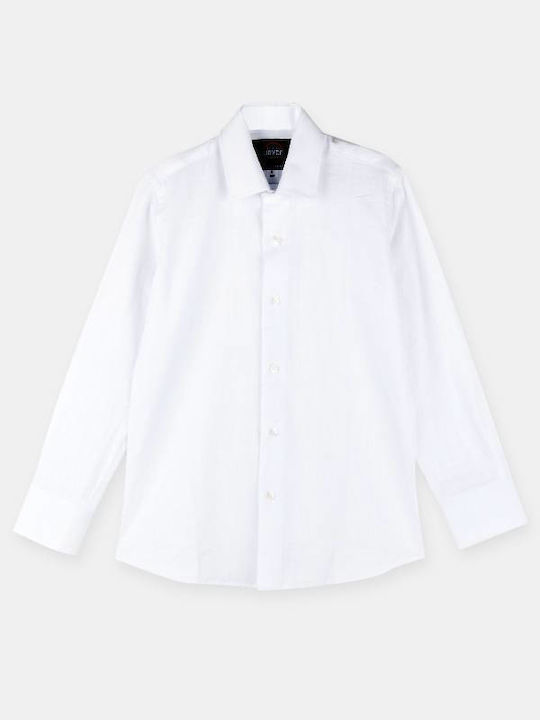 Joyce Kids Linen Shirt White