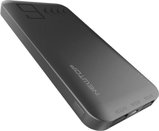 Newtop Powerbank Pb07 6000mah in schwarzer Farbe