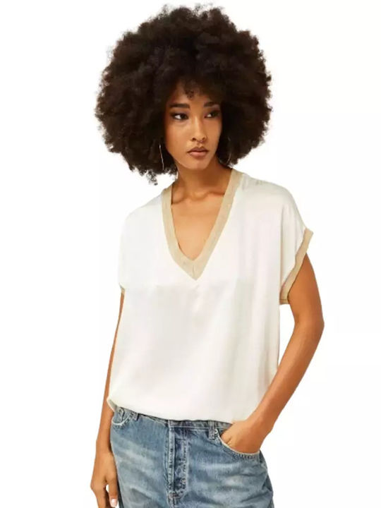 Souvenir Women's T-shirt with V Neck White