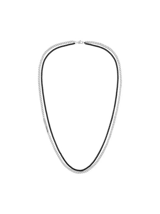 Calvin Klein Chain Neck made of Steel Length 60cm