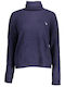 U.S. Polo Assn. Women's Long Sleeve Pullover Turtleneck Blue