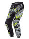 O'neal Element Junior Attack Vară Copii Pantaloni Motocross Black/Neon Yellow