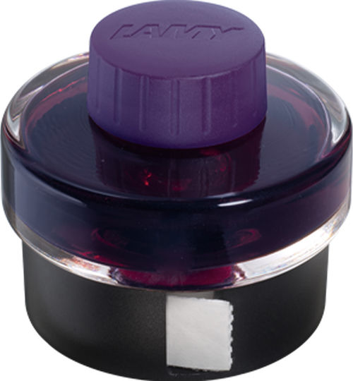 Lamy Replacement Ink for Pen LAMY in a glass container with a plastic cap and special absorbent tape for cleaning the nib 50ml