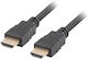 Lanberg Cablu HDMI 1.4 High Speed 1080p 120Hz HDMI de Sex Masculin - HDMI de Sex Masculin 1.8m Negru