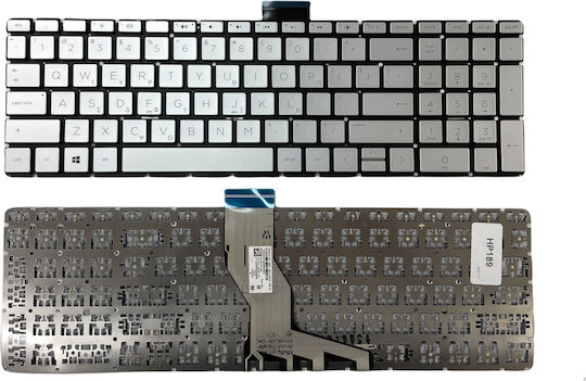 Laptop Keyboard for HP 15s-fq2005nv and Greek (GR) Keyboard Layout in Silver Color