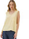 Namaste Women's Blouse Sleeveless Yellow