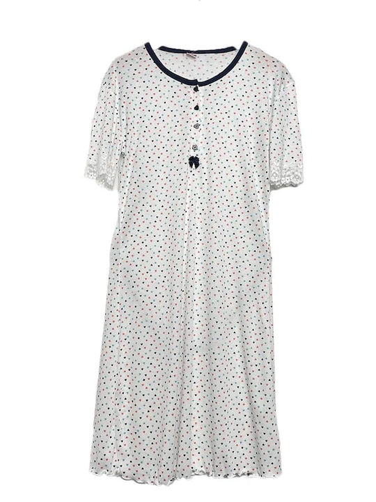 Cootaiya Summer Women's Nightdress White