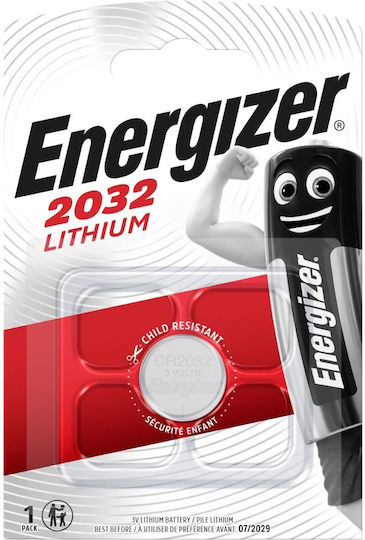 Energizer Μπαταρία Λιθίου Ρολογιών CR2032 3V 1τμχ