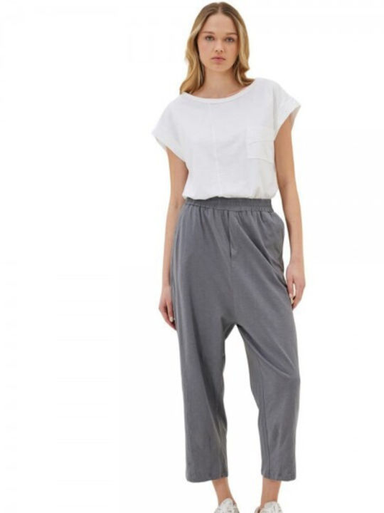 Namaste Women's Fabric Trousers Grey