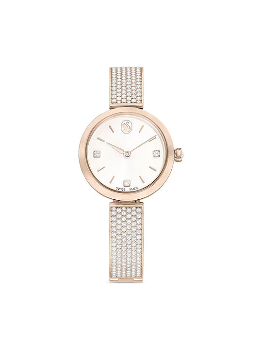 Swarovski Watch with Pink Gold Metal Bracelet