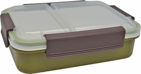 Ankor Ankor Plastic Green Food Container with Compartments 1L