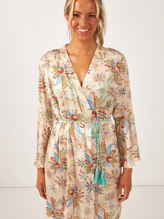 Harmony Sommer Damen Satin Robe