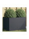 vidaXL Planter Box Plastic Charcoal 62x46x47cm.