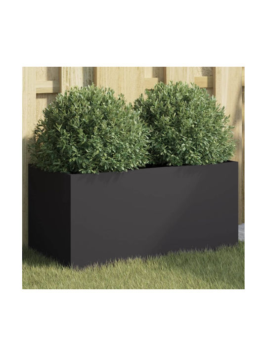 vidaXL Planter Box 62x30cm Black 841589