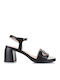 Leder Sandalen Schwarz