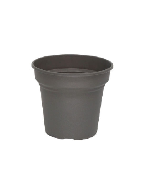 Micplast Daiquiri Flower Pot 25x21.5cm Charcoal 11.12.06.03