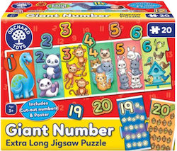 Orchard Toys "giant Number" (număr gigant) Puzzle Jigsaw pentru vârste între 3-6 ani
