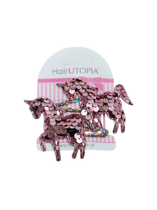 Set of Kids Hair Clips with Hair Clip Unicorn 2pcs