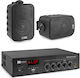 Power Dynamics SET-PA AUDIO 38 with PDM45 Σετ Ηχεία Εγκαταστάσεων 105W με Bluetooth Μαύρα