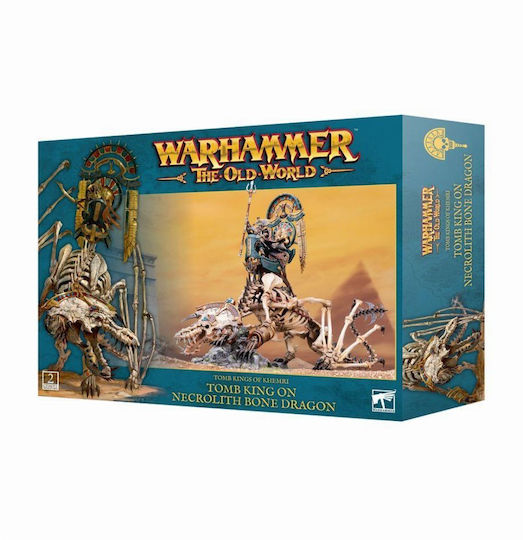 Games Workshop Warhammer: The Old World Warhammer - Tomb King Liche Priest On Necrolith Bone Dragon Figure