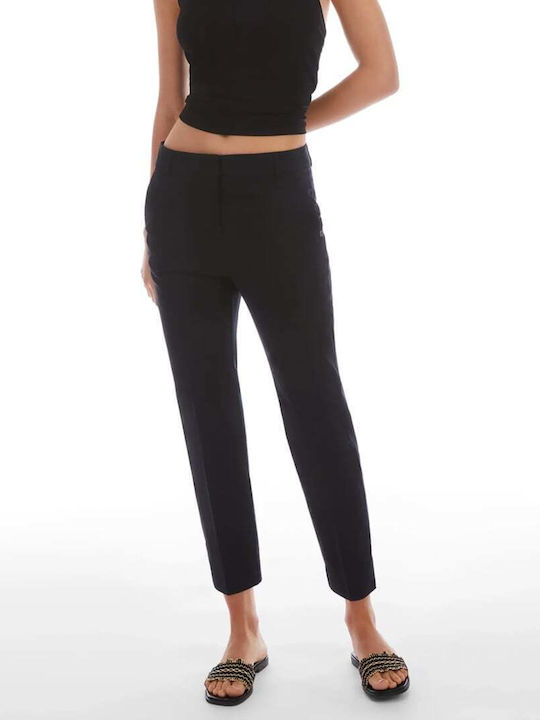 Women's Fabric Trousers Black