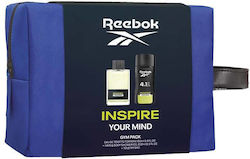 Reebok Gift Set Inspire Your Mind For Him - Σετ Δώρου Για Άντρες Edt 100ml Shower Gel 250ml 4 In 1 & Νεσεσέρ