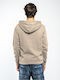 Iker Sweatshirt with Hood Beige