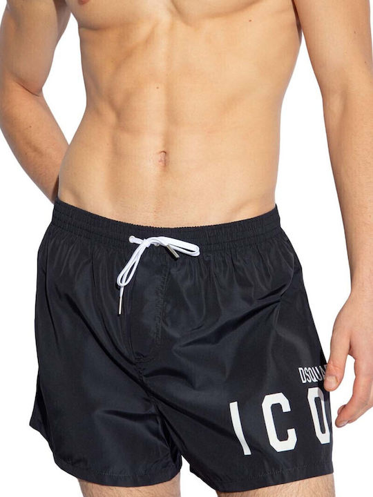 Be Icon Costum De Baie Bărbați Pantaloni Scurți Negru/Alb