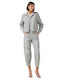 Enzzo Women's Short Lifestyle Jacket for Winter Gray