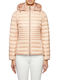 Jaysen Kurzes Damen Puffer Jacke für Winter Rosa