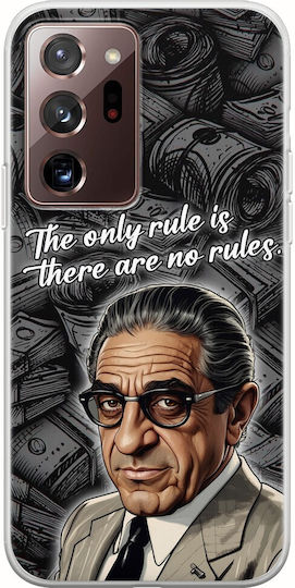 Brilliant Business Minds - Aristotle Onassis Back Cover Silicone Multicolour (Galaxy Note 20 Ultra)