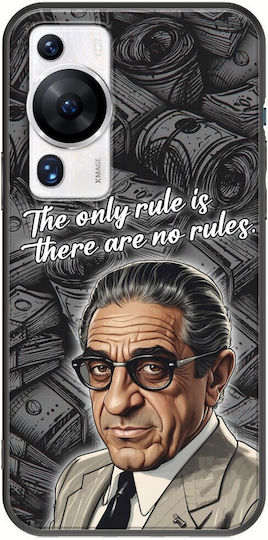 Brilliant Business Minds - Aristotle Onassis Umschlag Rückseite Silikon Mehrfarbig (Huawei P60 Pro)