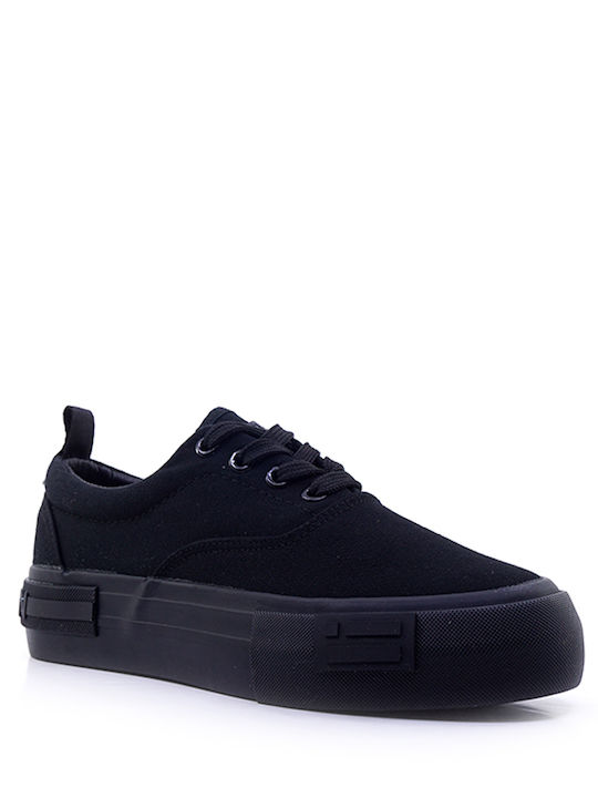 D.Franklin Adidași Flatforms Tip Botine Negri P...